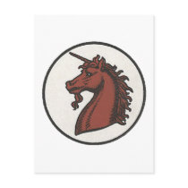 50th Division Unicorn Post Card