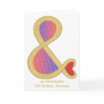 50th Gold Anniversary Invitations, And & Sign Card