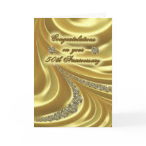 50th Golden Wedding Anniversary Greeting Card