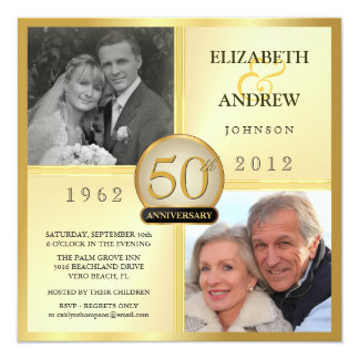 Order 50th wedding anniversary invitations