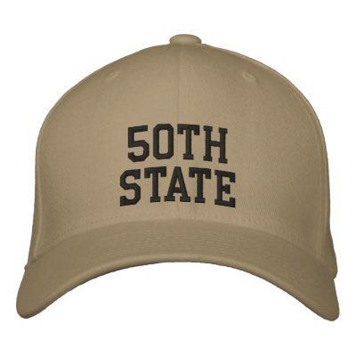 50th State Hat Embroidered Baseball Caps 50th State Hat Embroidered Baseball Caps