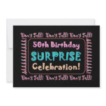 50th SURPRISE Birthday Party Invitation Template