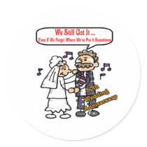 50th wedding anniversary 6t stickers