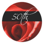50th Wedding Anniversary And Event Envelope Seal stickers