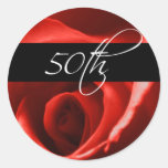 50th Wedding Anniversary And Event Envelope Seal stickers