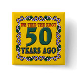 50th Wedding Anniversary Button