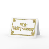 50th Wedding Anniversary Gifts Card