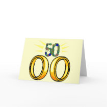 50th Wedding Anniversary Gifts Card