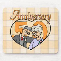 50th Wedding Anniversary Gifts Mouse Mats