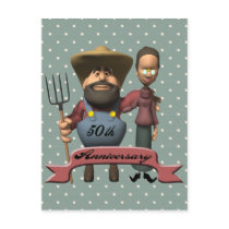 50th Wedding Anniversary Gifts Post Card