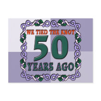 50th Wedding Anniversary Gifts Post Card