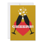 50th Wedding Anniversary - Golden Cheers! Personalized Announcements