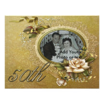 50th Wedding anniversary invitation announcement