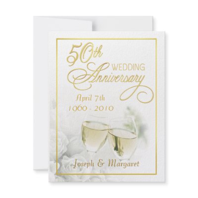 50th Wedding Anniversary Invitations - Small by SquirrelHugger