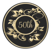 50th Wedding Anniversary or Birthday Sticker