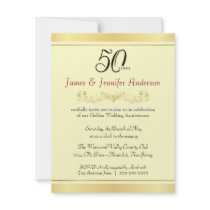 50th Wedding Anniversary Party Invitations