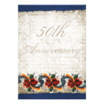50th Wedding Anniversary - Rosemaling Personalized Announcement
