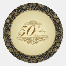 50th Wedding Anniversary Sticker