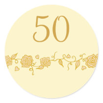 50th Wedding Anniversary Stickers