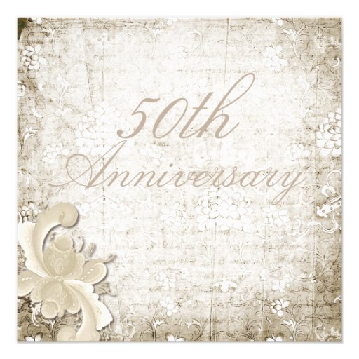 50th Wedding Anniversary - "Telemark" Announcements