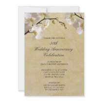 50th Wedding Anniversary Vintage White Orchid