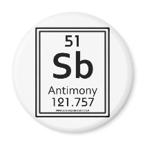 51 Antimony Fridge Magnets