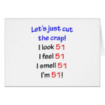 51  Let's cut the crap Greeting Cards