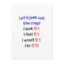 51  Let's cut the crap Post Card
