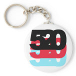 520 Area Code Keychain