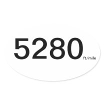 5280, ft/mile sticker