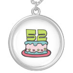 52 Year Old Birthday Cake Necklaces