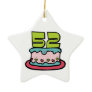 52 Year Old Birthday Cake Christmas Ornaments