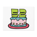 52 Year Old Birthday Cake postcards
