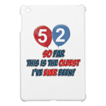 52nd year old birthday gift iPad mini cover
