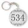 534 Area Code Keychain