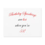 53 Birthday Spanking Postcard