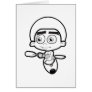 53_paddler2 greeting card