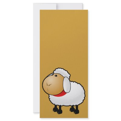54-Free-Cartoon-Sheep-Clipart-Illustration Rack Card by CreativeColours