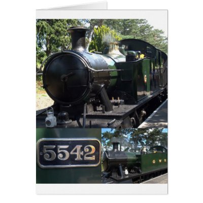 5542 Steam Locomotive Greeting Card by t3ck13
