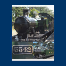 5542 Steam Locomotive postcards