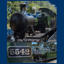 5542 Steam Locomotive t-shirts