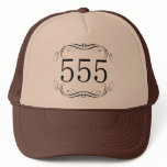 555 Area Code Trucker Hat