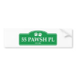 55 Pawsh Place Bumper Sticker