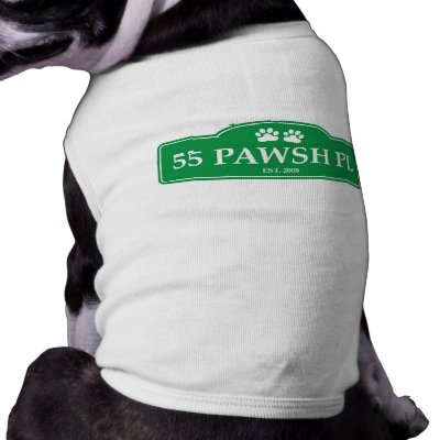 55 Pawsh Place Dog Shirt by 55pawshplace