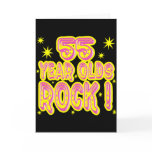 55 Year Olds Rock! (Pink) Greeting Card