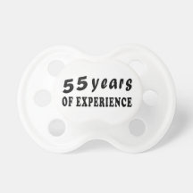 55 years of experience pacifiers