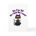 55th Birthday Cat Gifts Cards