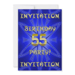 55th Birthday party invitation