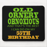 55th Birthday T-shirts and Gifts Mouse Mats