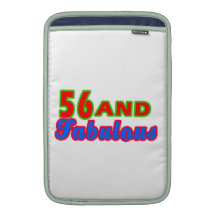 56 and Fabulous Birthday Designs MacBook Sleeves